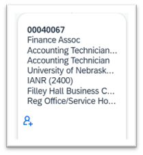 Position Details Card for Staff