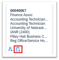 Clipboard icon for Staff position