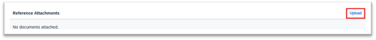 Select Upload in Reference Attachments screen