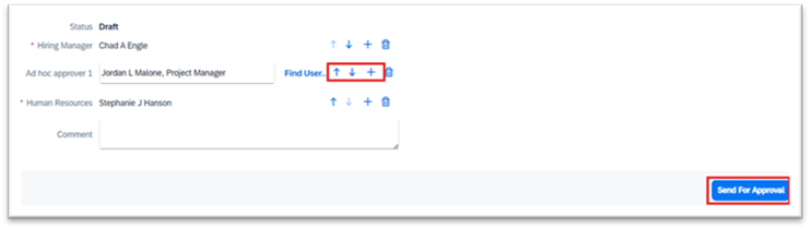 Change the order of approvers