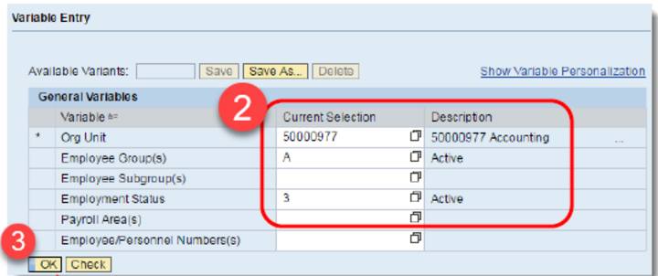 Firefly BI Report Step 2, 3